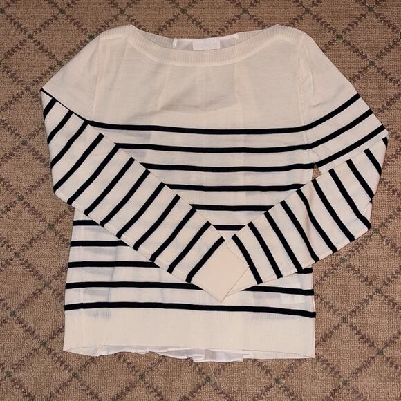 Maille sweater w ruffle back NWOT S - Picture 3 of 6